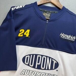 Chase Authentics Racing Jersey Mens XL Blue DuPont Jeff Gordon 24 NASCAR Zip